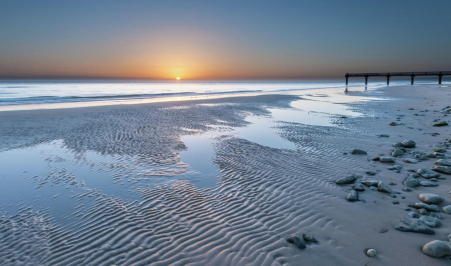 Omaha Beach Near Vierville-sur-mer On A Summer Morning Sunrise Photograph
