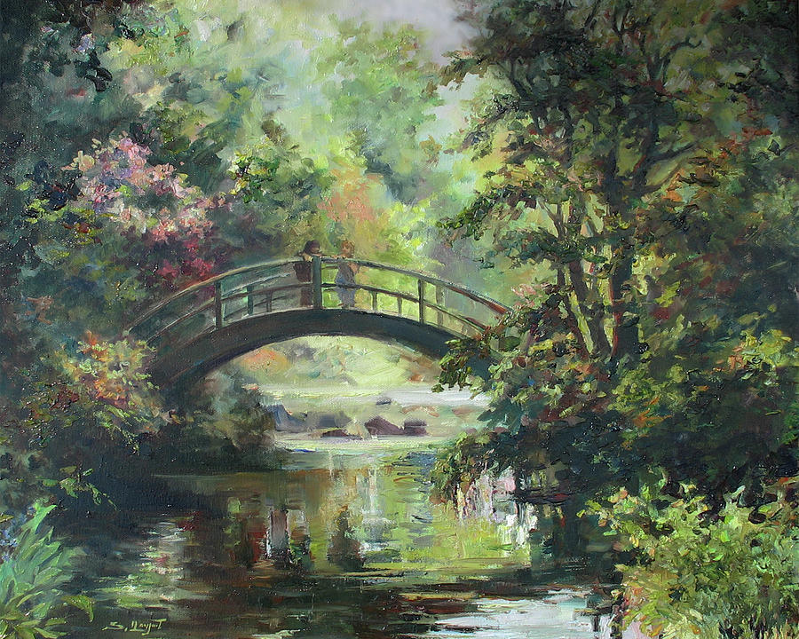 On the bridge #1 Painting by Tigran Ghulyan