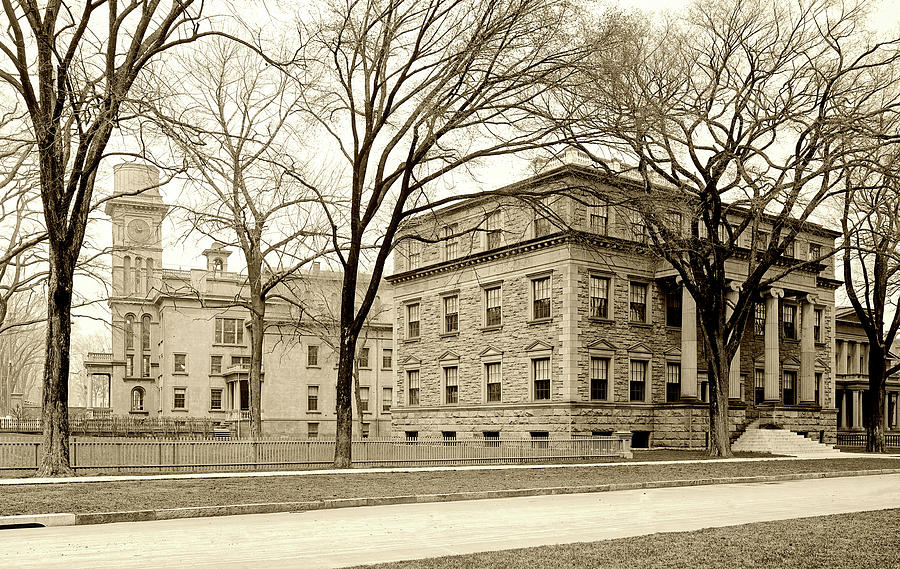 On the Campus of Yale c1907 #1 Photograph by Mountain Dreams