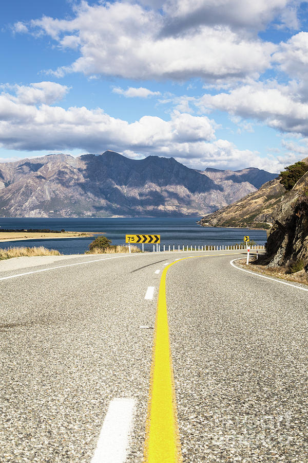 On the road in New Zealand near Wanaka #1 Photograph by Didier Marti