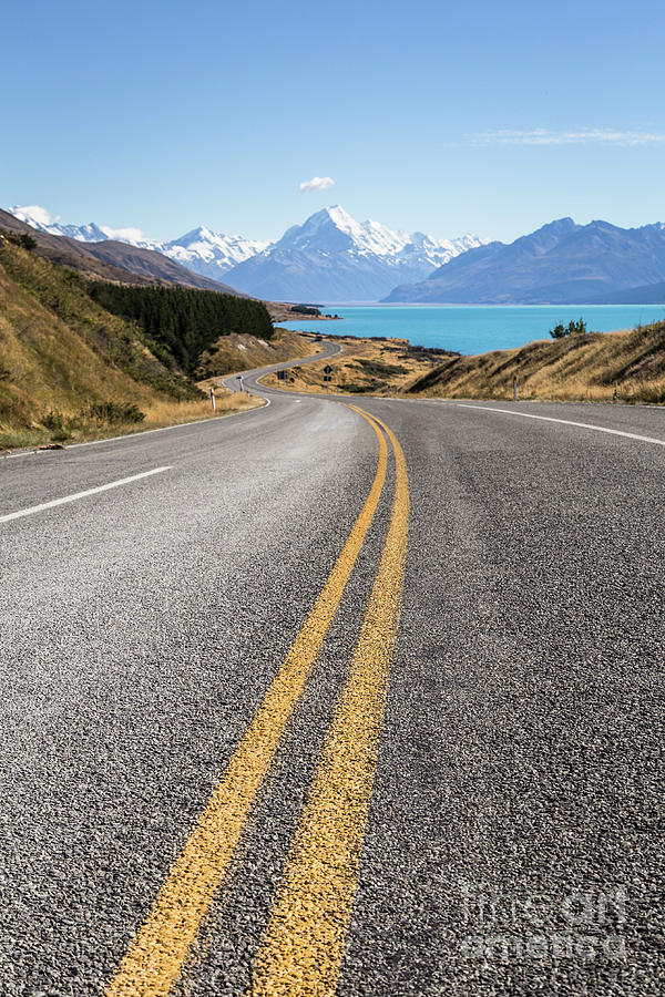 On the road toward Mt Cook in New Zealand south island #1 Photograph by Didier Marti