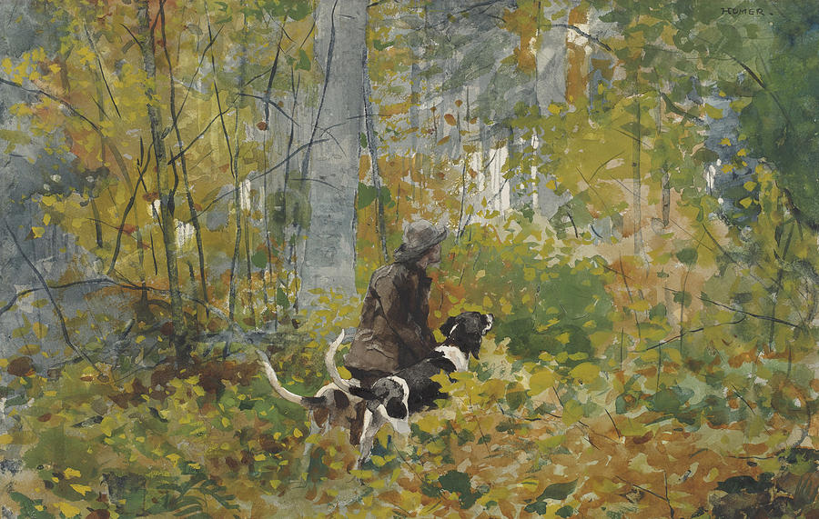 On the Trail Painting by Winslow Homer