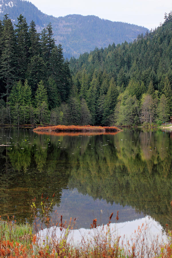 Mountain Photograph - One Mile Lake reflection Pemberton #1 by Pierre Leclerc Photography