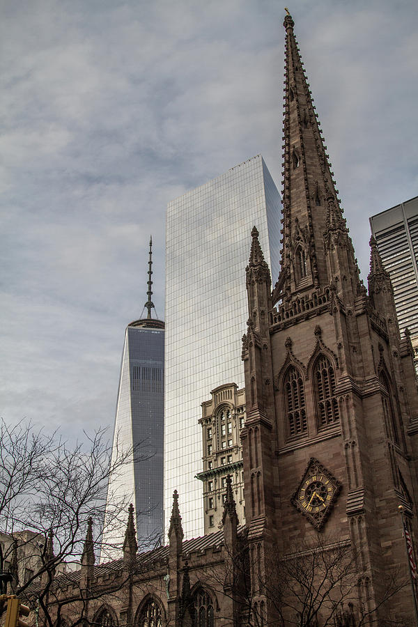 One World Trade Center And Trinity Church Photograph