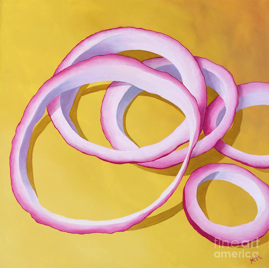 Onion rings #2 Painting by Garry McMichael