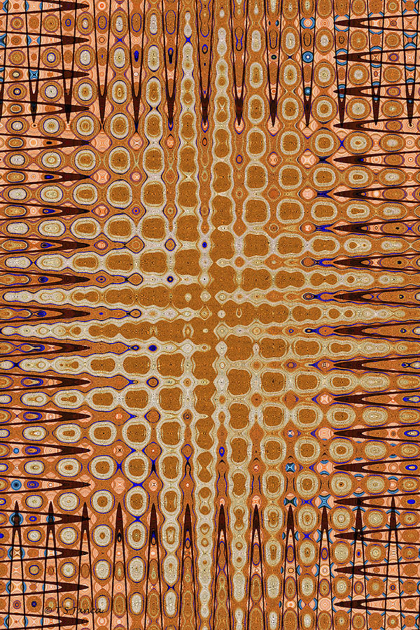 Orange And Black Abstract #1 Digital Art by Tom Janca
