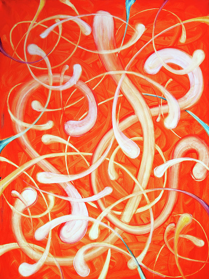 Orange Movement Painting By Frank Hoeffler - Fine Art America