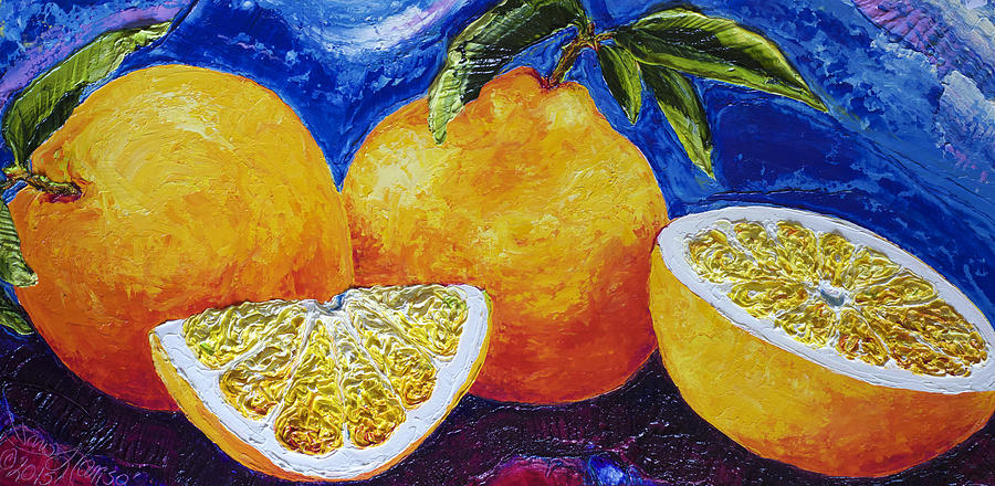 Oranges #2 Painting by Paris Wyatt Llanso