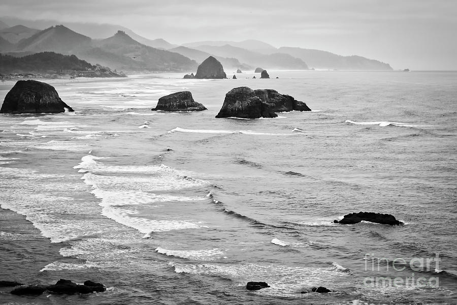  Oregon Coast in Black and White #1 Photograph by Bruce Block