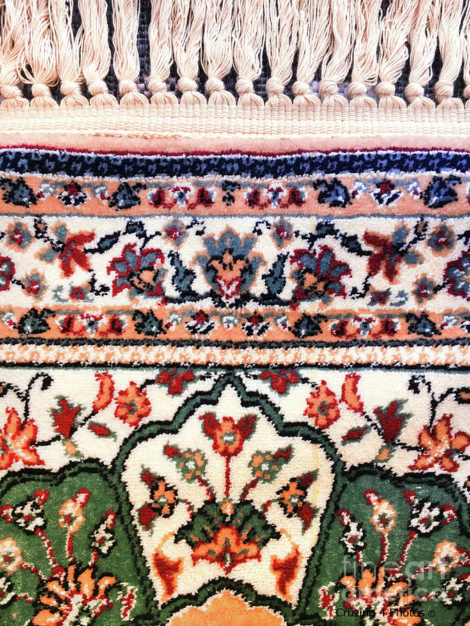 Oriental rug detail #1 Photograph by Tom Gowanlock