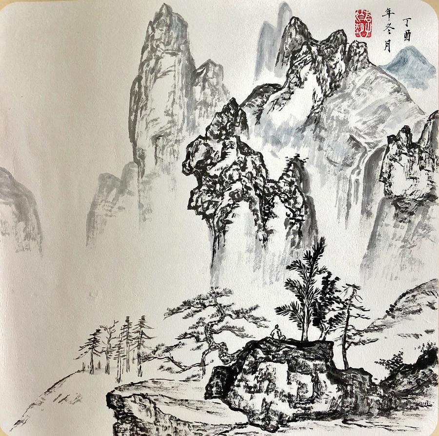 Chinese Calligraphy Paper Art By Xianzhong Guo