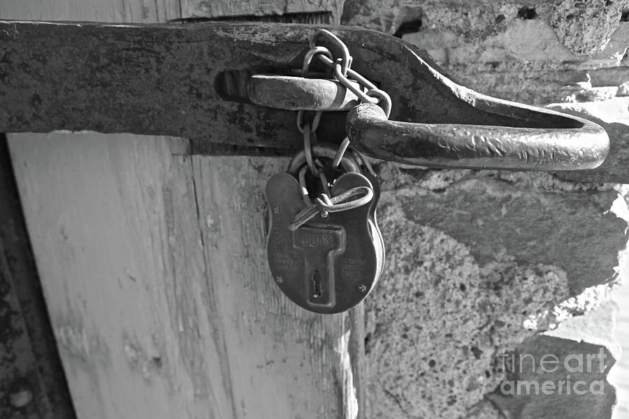 original iron padlock Fort Bufort #2 Photograph by Elisabeth Derichs