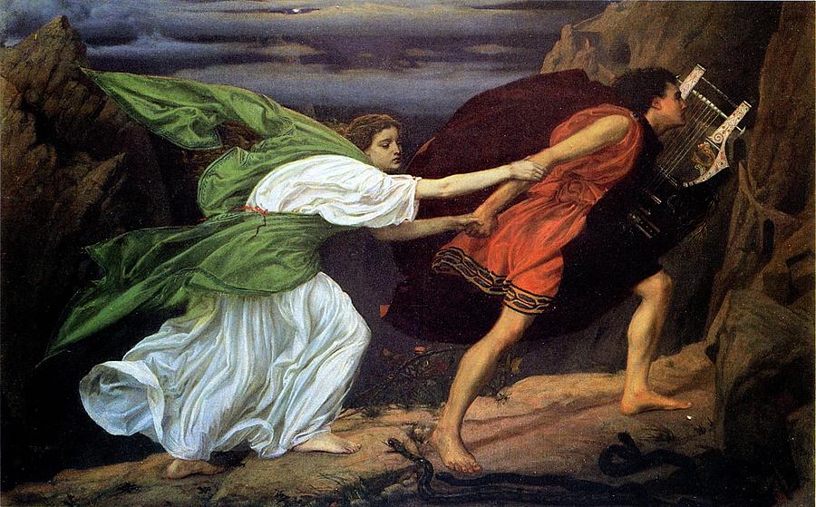 Orpheus and Euridice #1 Painting by Edward Poynter