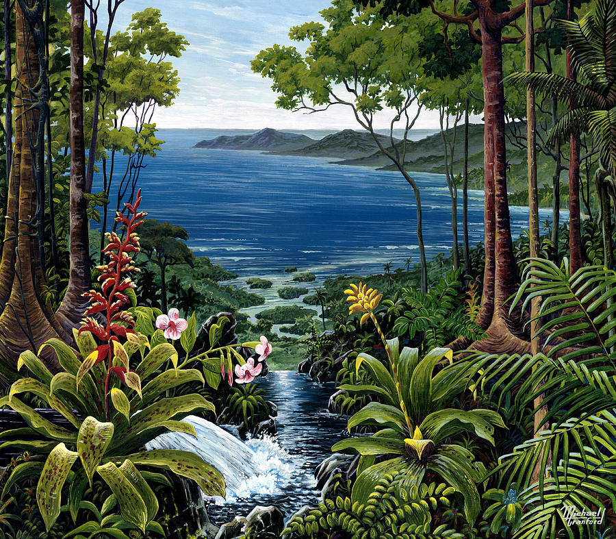 Wildlife Painting - Osa Peninsula Costa Rica #1 by Michael Cranford