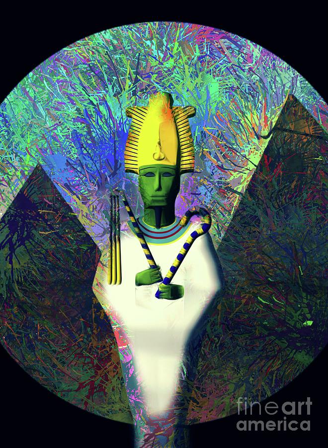 Osiris, God Of Egypt Digital Art