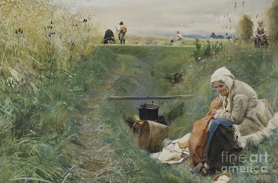 Anders Leonard Zorn Painting - Our Daily Bread, 1886 by Anders Leonard Zorn