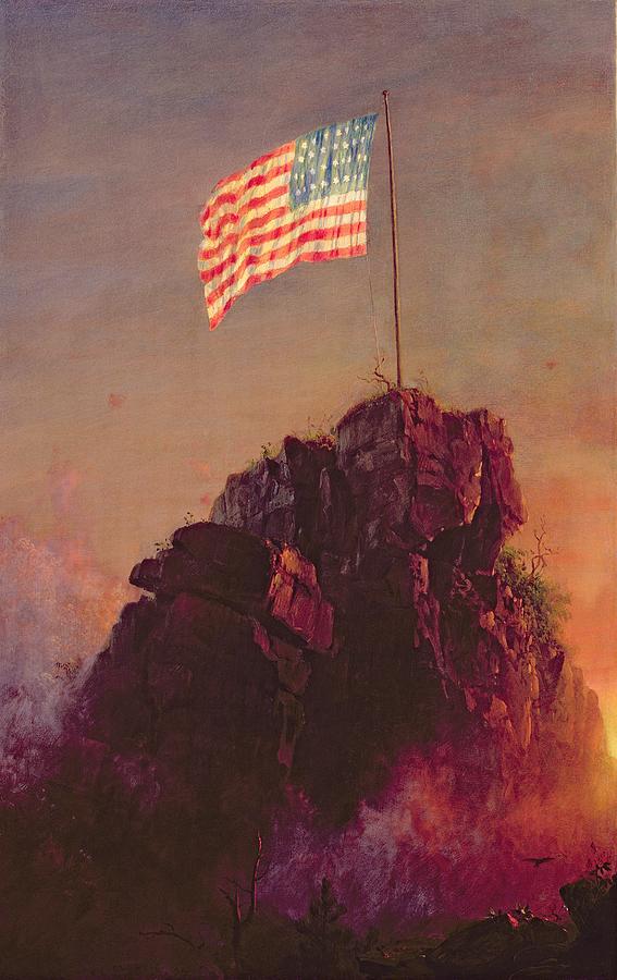 Our Flag Painting by Frederic Edwin Church