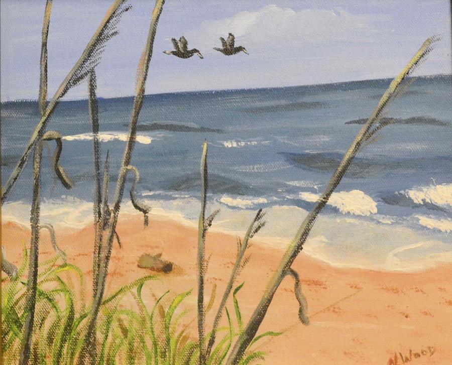 Outer Banks #1 Painting by Nancy Sisco