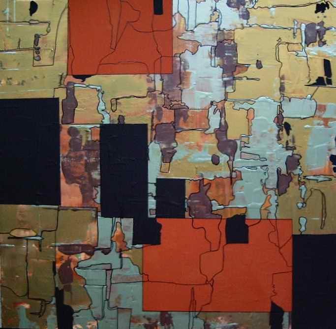 Outside the Box #1 Painting by Pat Purdy