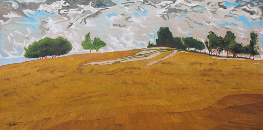 Impressionism Painting - Over The Golden Field #1 by Francois Fournier