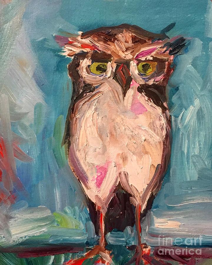 Owl #1 Painting by Karen Ahuja