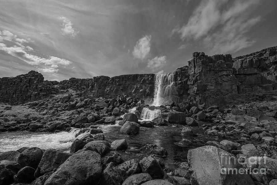 Oxararfoss Iceland Waterfall  #1 Photograph by Michael Ver Sprill