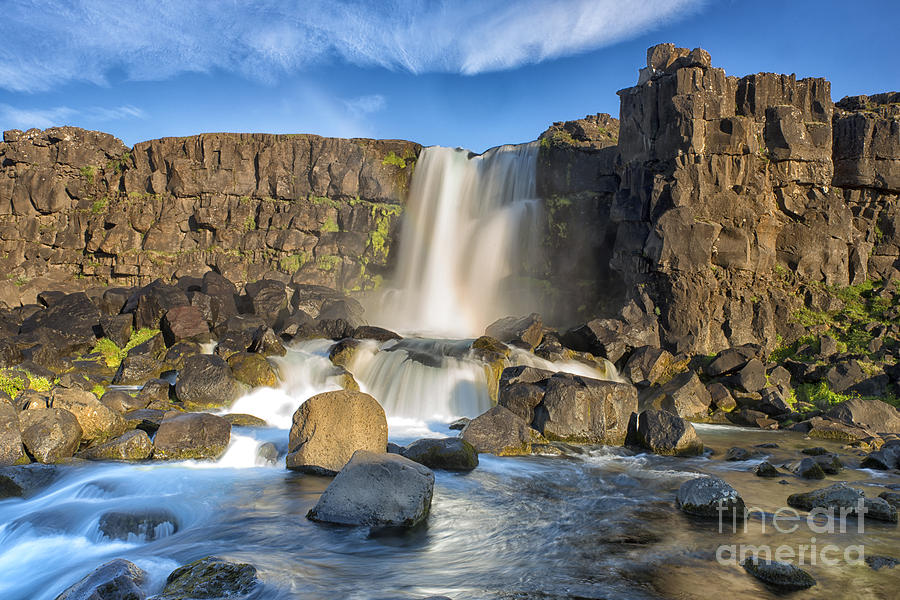 Oxararfoss Waterfall, Iceland #1 Photograph by Ivan Batinic
