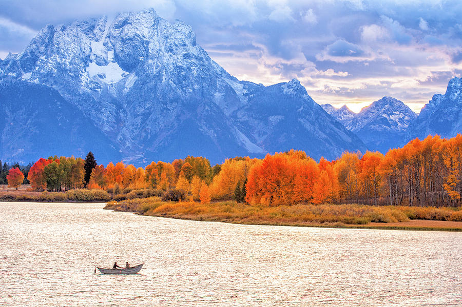 Oxbow Bend in Autumn Photograph by Bret Barton