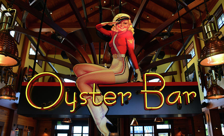 Oyster Bar sign #1 Photograph by David Lee Thompson