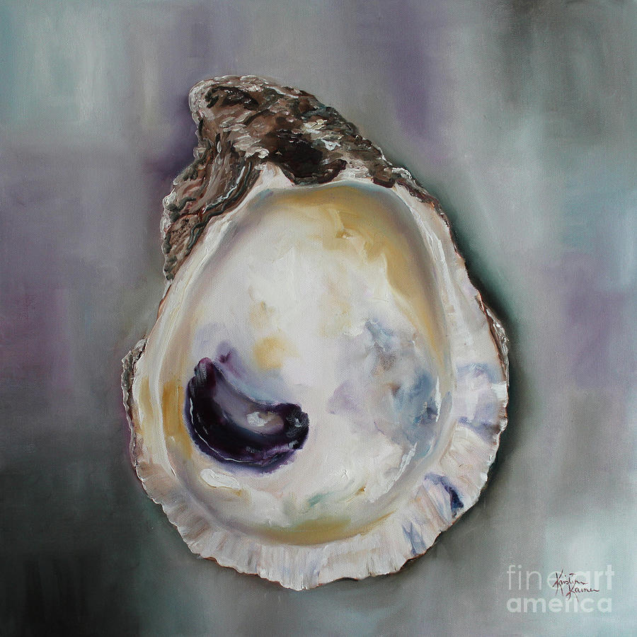 New Orleans Painting - Oyster Shell #1 by Kristine Kainer