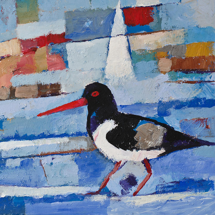 Bird Painting - Oystercatcher #1 by Lutz Baar