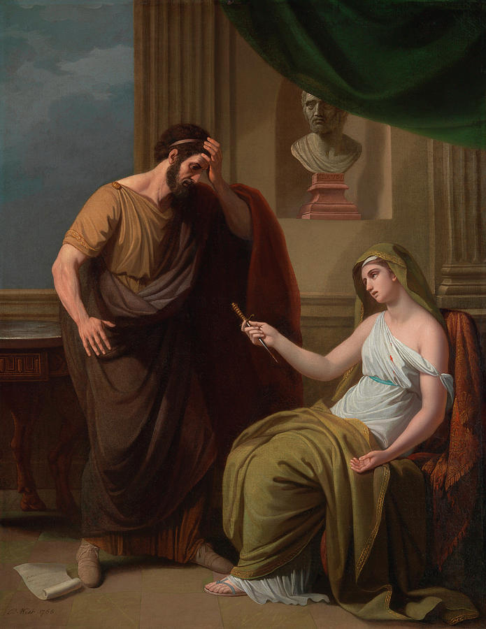 Benjamin West Painting - Paetus and Arria #1 by Benjamin West