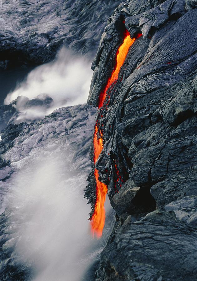 Pahoehoe Lava Flow From Kilauea Volcano, Hawaii #1 by G. Brad Lewis