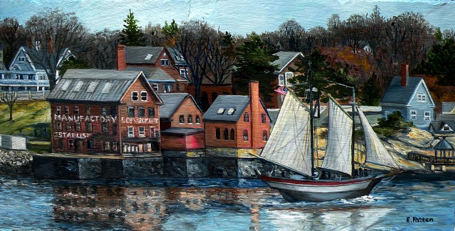 Paint Factory, Gloucester, MA #1 Painting by Eileen Patten Oliver