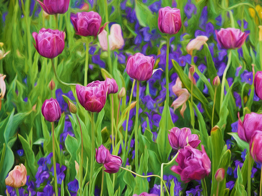 Painted Flowers 1 by Don Keisling Painted Flowers 1 by Don Keisling