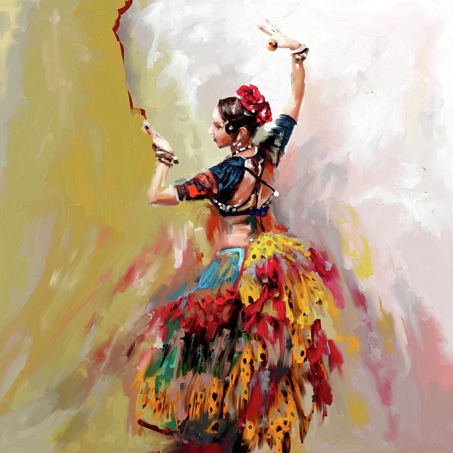 Painting 713 1 Dancer 18 #1 Painting by Mawra Tahreem