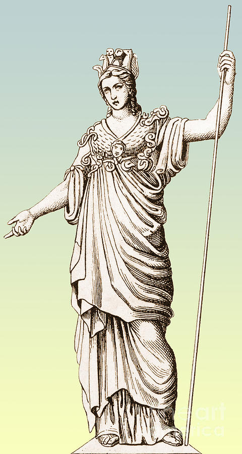 Pallas, Greek Goddess #1 Photograph by Photo Researchers