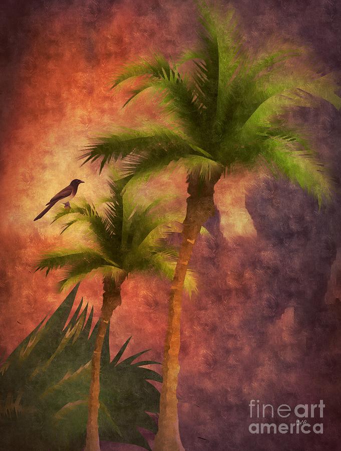 Palm Trees  #2 Digital Art by Maria Urso