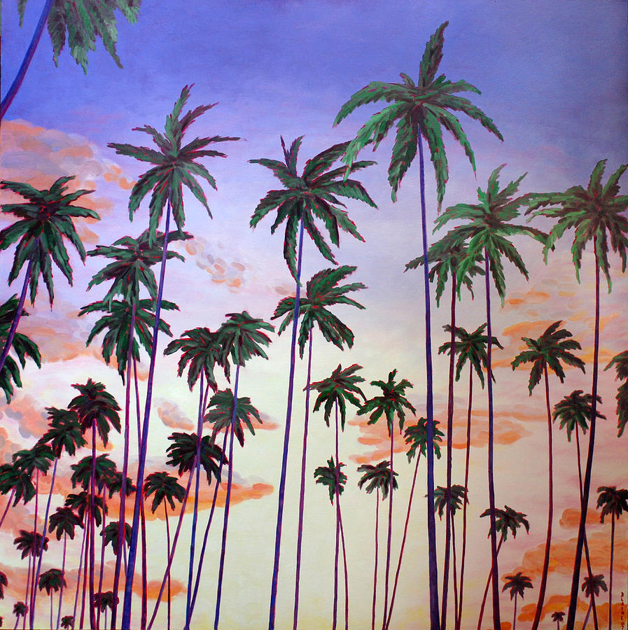 Palms #1 Painting by Blaine Filthaut