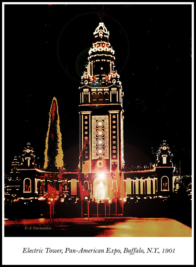 Pan-American Exposition, Electric Tower, 1901 Photograph by A Macarthur Gurmankin