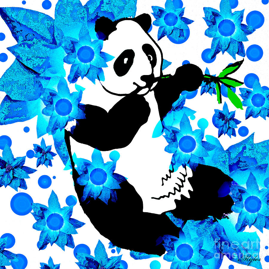 Panda #2 Painting by Saundra Myles