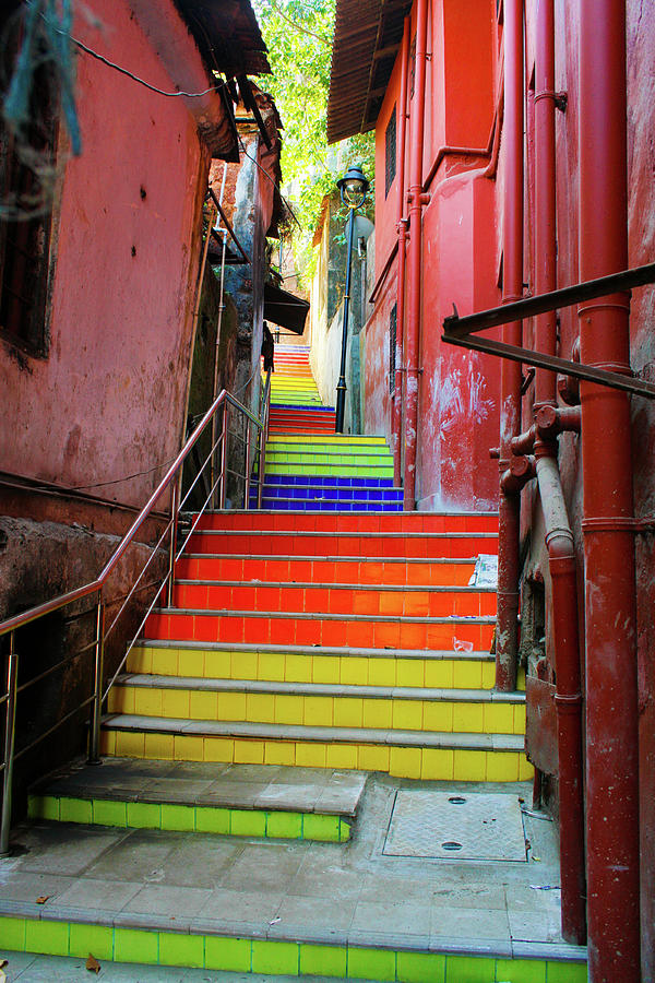 Panjim steps #2 Photograph by Gavin Bates