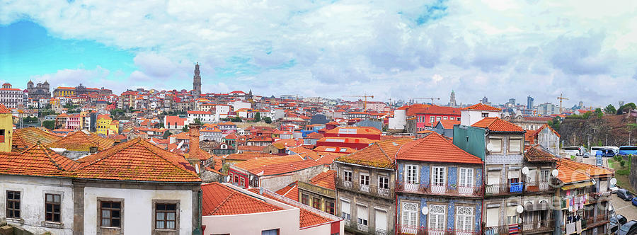 panorama of old historic part of Porto #2 Photograph by Ariadna De Raadt