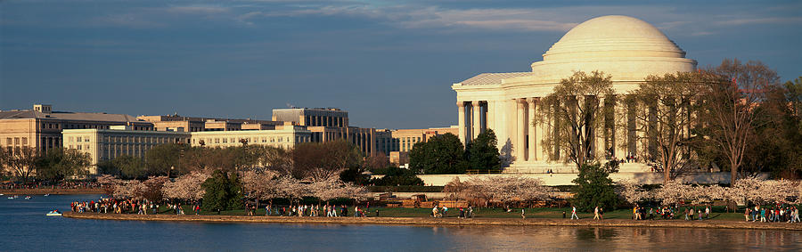 Thomas Jefferson Photograph - Panoramic View Of Jefferson Memorial #1 by Panoramic Images