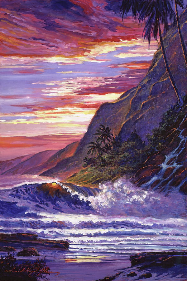 Paradise Beach #1 Painting by David Lloyd Glover
