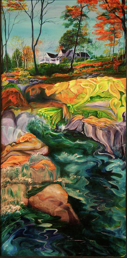 Paradise of Hidden Images Painting by Jennie Barnett