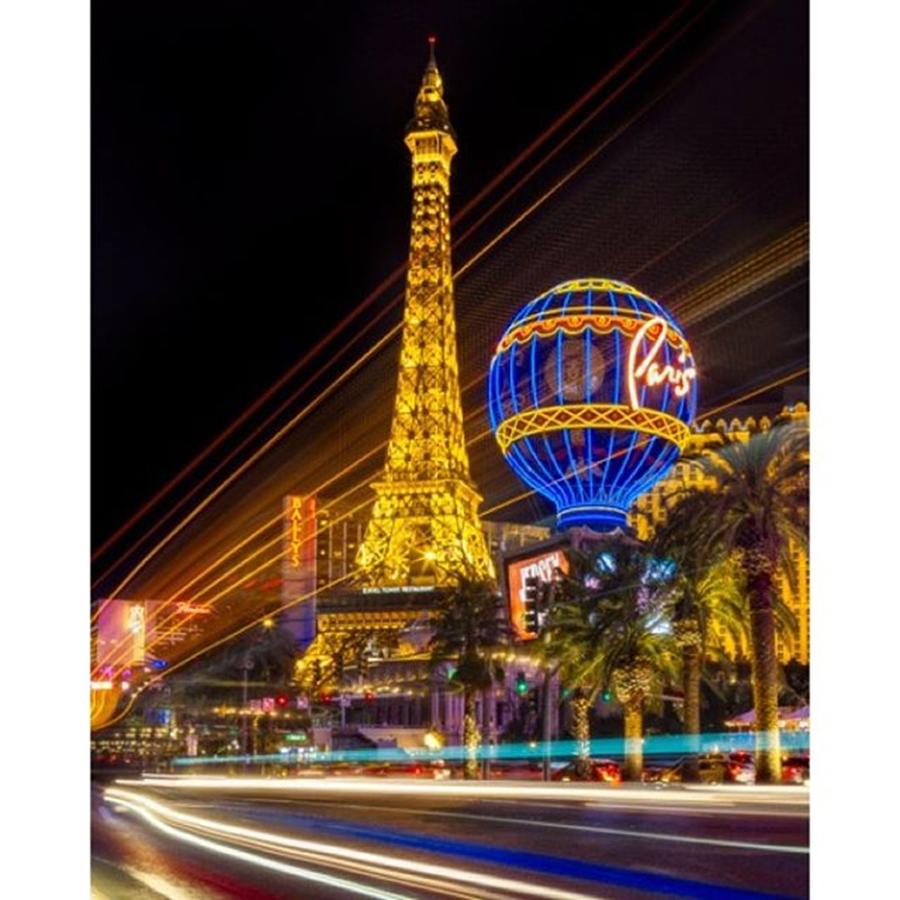 Lasvegas Photograph - Paris Las Vegas Strip Light Show - #1 by Susan Candelario