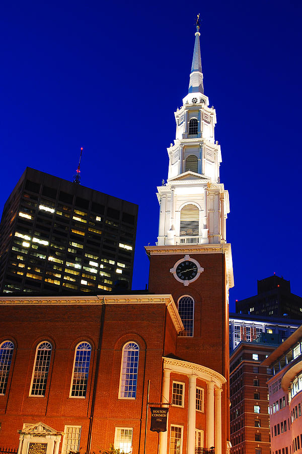 Park Street Church, Boston #1 Photograph by James Kirkikis