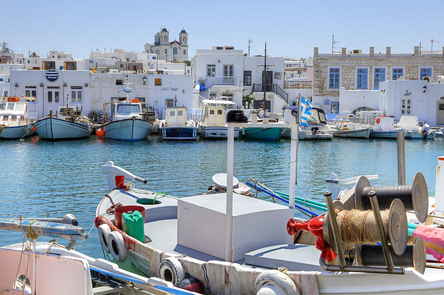 Boat Photograph - Paros - Cyclades - Greece #1 by Joana Kruse
