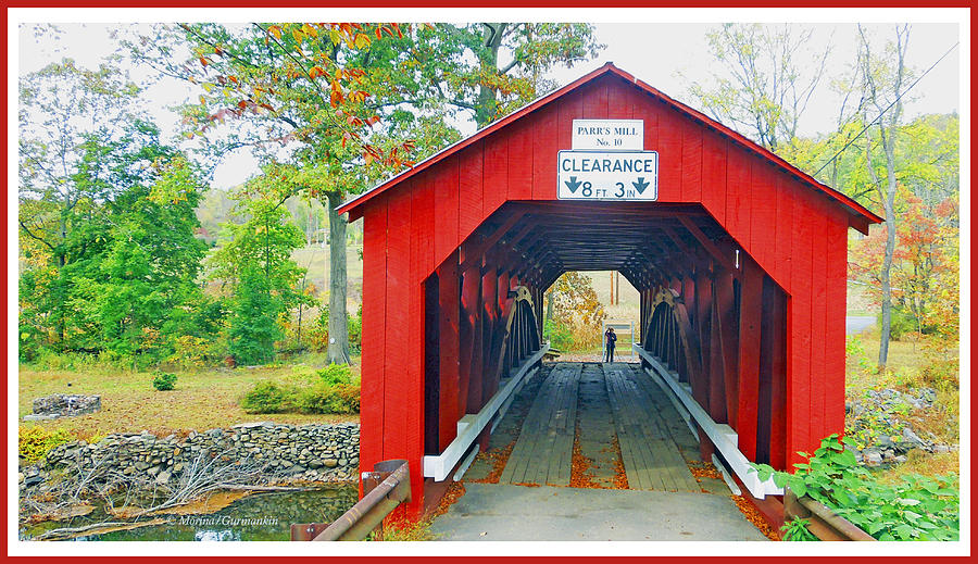 Parrs Mill Covered Bridge, Columbia County, Pennsylvania Photograph by A Macarthur Gurmankin